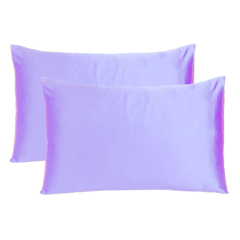 Oussum Silky Satin Pillow Case for Hair and Skin with Envelope Set of 2